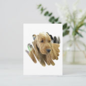 Cocker Spanel Puppy Hund Postkarte (Stehend Vorderseite)