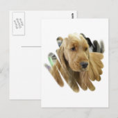 Cocker Spanel Puppy Hund Postkarte (Vorne/Hinten)