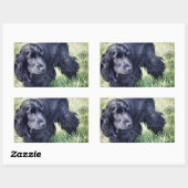 Cocker Spanel Puppy Rechteckiger Aufkleber (Blatt)