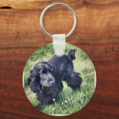 Cocker Spanel Puppy Schlüsselanhänger (Vorderseite)