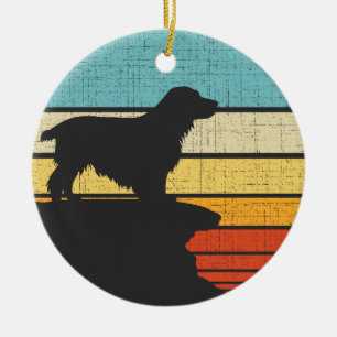 Cocker Spanel Retro Vintag 60er 70er Doppy Puppy Keramik Ornament