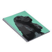 Cocker Spanel - Schwarz - Vorlagen der Rasse Notizblock (Rechte Seite)