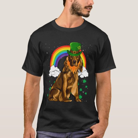 Cocker Spanel St Patricks Day Leprechaun T-Shirt (Vorderseite)