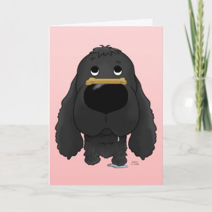 Cocker Spanel Valentines Card Feiertagskarte