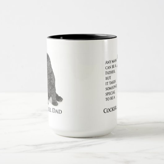 Cocker Spanel Vater Tasse (Zentrum)