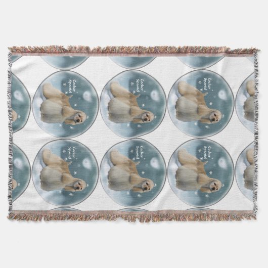 Cocker Spanel Weihnachtsgeschenke Decke (Vorderseite)