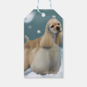 Cocker Spanel Weihnachtsgeschenke Geschenkanhänger (Rückseite)