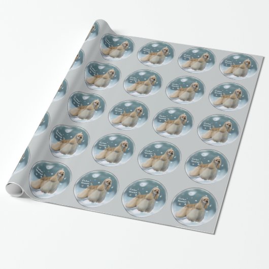 Cocker Spanel Weihnachtsgeschenke Geschenkpapier (Ungerollt)