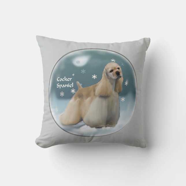 Cocker Spanel Weihnachtsgeschenke Kissen (Vorderseite)