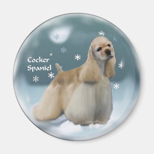 Cocker Spanel Weihnachtsgeschenke Magnet (Vorne)