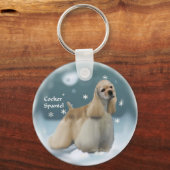 Cocker Spanel Weihnachtsgeschenke Schlüsselanhänger (Vorderseite)