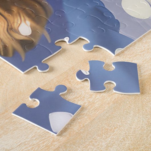 Cocker Spanel Winter Wonderland Weihnachtsfreude Puzzle (Seite)