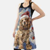 Cocker Spanel Winter Wonderland Weihnachtsfreude Schürze (InSitu)