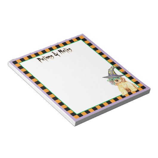 Cocker Spanel Witch Notizblock (angewinkelt)