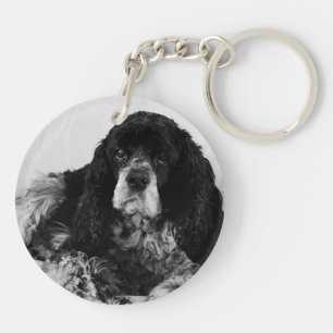 Cocker Spaniel Acryl-Doppelseitiger Schlüsselanhän Schlüsselanhänger