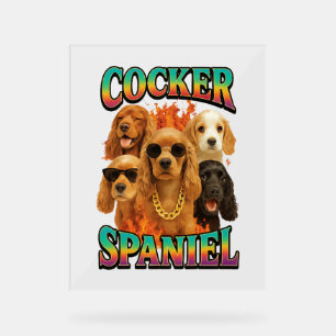 Cocker Spaniel Acrylschild