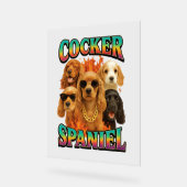 Cocker Spaniel Acrylschild (Winkel)