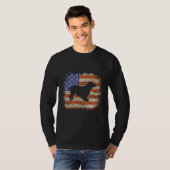 Cocker Spaniel American Flag USA Dog  Puppy US T-Shirt (Vorne ganz)