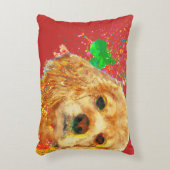 Cocker spaniel and wassercolor dekokissen (Vorderseite(Vertikal))