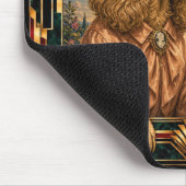 Cocker Spaniel, Art Deco Hund Mousepad (Ecke)
