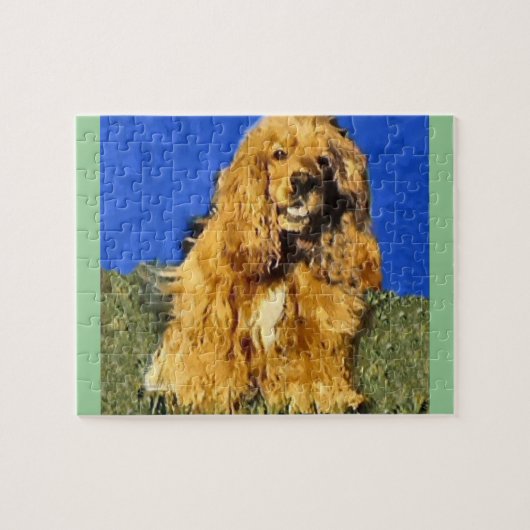 Cocker Spaniel Art Puzzle (Horizontal)