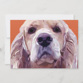 Cocker Spaniel Attitude Grußkarte Karte (Vorderseite)