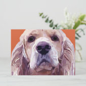 Cocker Spaniel Attitude Grußkarte Karte (Stehend Vorderseite)