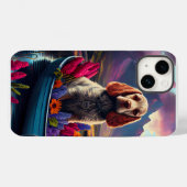 Cocker Spaniel auf einem Paddel: Ein landschaftlic Case-Mate iPhone Hülle (Rückseite (Horizontal))