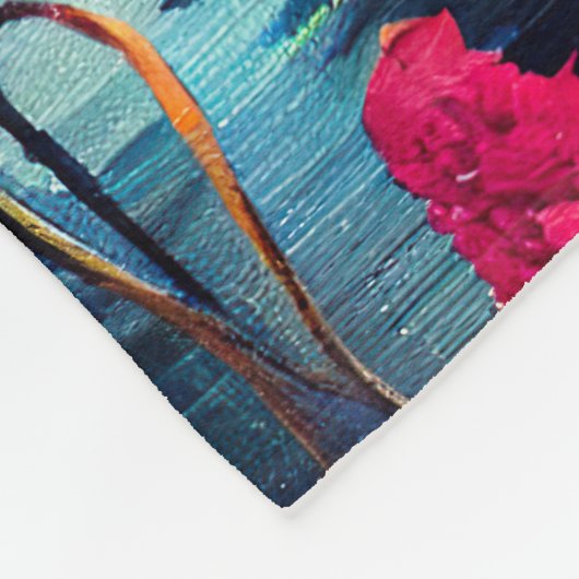 Cocker Spaniel auf einem Paddle: Ein Landschaftlic Fleecedecke (Ecke)