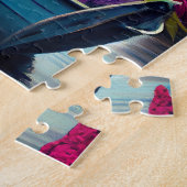 Cocker Spaniel auf einem Paddle: Ein Landschaftlic Puzzle (Seite)