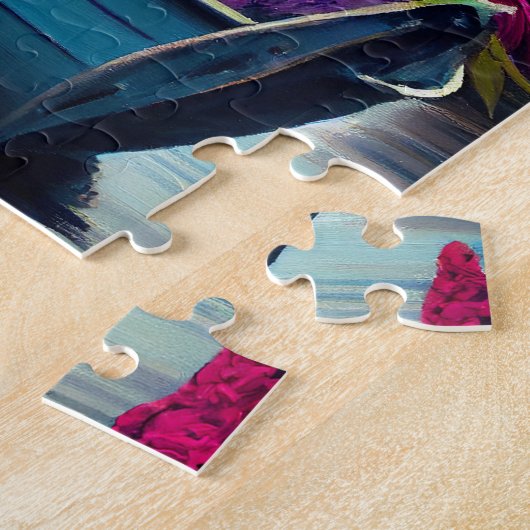 Cocker Spaniel auf einem Paddle: Ein Landschaftlic Puzzle (Seite)