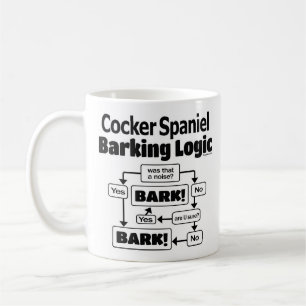 Cocker Spaniel Barking Logic Kaffeetasse