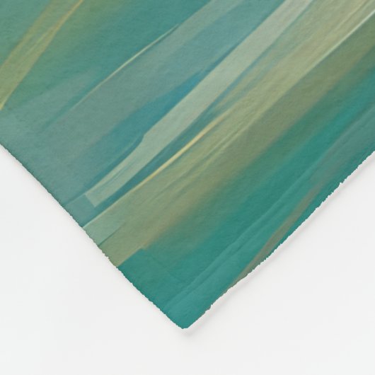 Cocker Spaniel Beach Surfmalerei Fleecedecke (Ecke)