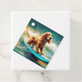 Cocker Spaniel Beach Surfmalerei Geschenkanhänger (Beispiel)