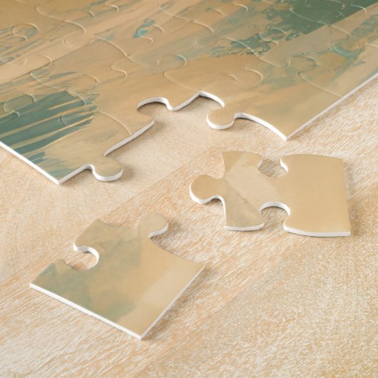 Cocker Spaniel Beach Surfmalerei Puzzle (Seite)