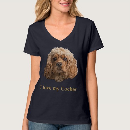 Cocker-Spaniel-Bekleidung T - Shirt (Vorderseite)