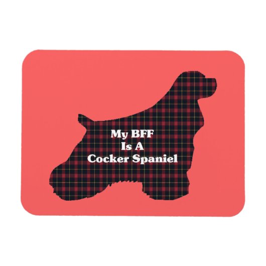 Cocker Spaniel BESTE FREUNDIN Magnet (Horizontal)