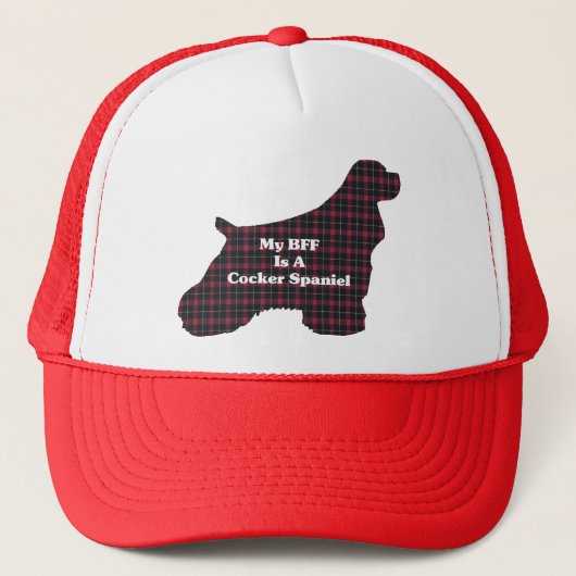 Cocker Spaniel BESTE FREUNDIN Truckerkappe (Vorderseite)