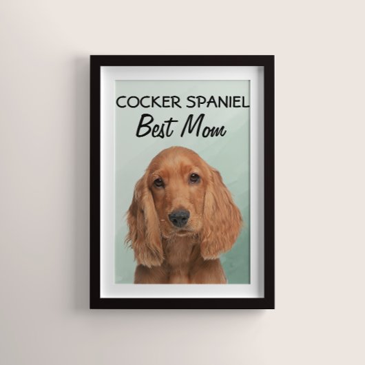 Cocker Spaniel Beste Mama Poster