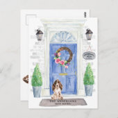 Cocker Spaniel-Bewegung Ankündigung Postkarte (Vorne/Hinten)