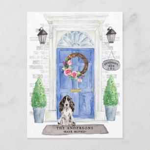 Cocker Spaniel-Bewegung Ankündigung Postkarte