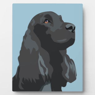 Cocker Spaniel - Black - Basic Breed Templates Fotoplatte