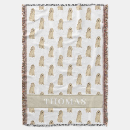 Cocker Spaniel (Blonde Tan Golden) Decke (Vorderseite Vertikal)