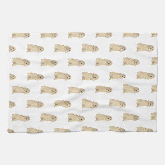 Cocker Spaniel (Blonde Tan Golden) Geschirrtuch (Horizontal)