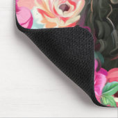 Cocker spaniel Blumenmaus Mousepad (Ecke)