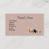 Cocker spaniel-Brüter-Visitenkarte Visitenkarte (Rückseite)