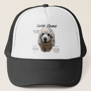 Cocker Spaniel (buff) History Design Truckerkappe
