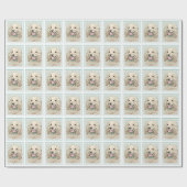 Cocker Spaniel Buff Malerei - Originale Hunde Kuns Geschenkpapier (Flach)