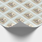 Cocker Spaniel Buff Malerei - Originale Hunde Kuns Geschenkpapier (Ecke)