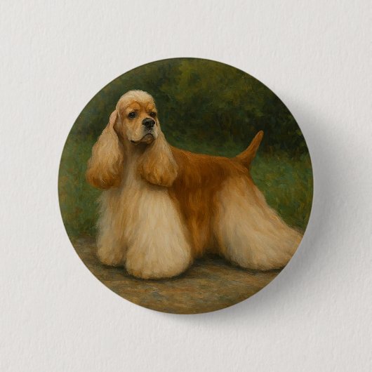 Cocker Spaniel Button (Vorderseite)